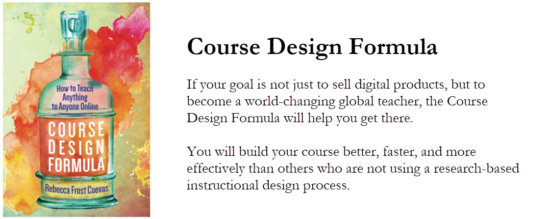 Online Course Design Formula